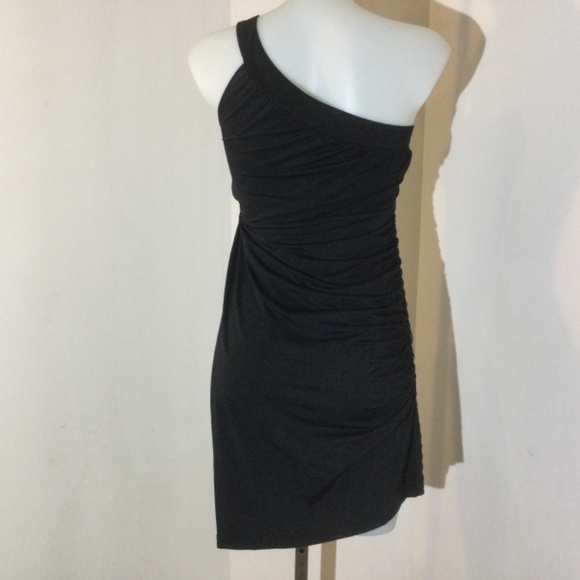 Buffalo David Bitton black 1 shoulder dress size m - Picture 2 of 6